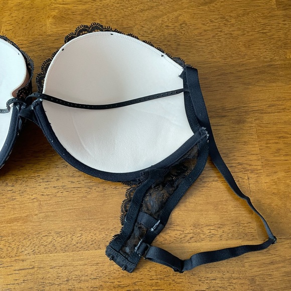 La SENZA BEYOND SEXY Bra Padded Lacy Push-Up Strappy Size 34DD - Picture 6 of 15